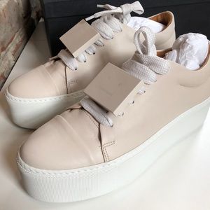 Acne Studios Off White Drihanna Nappa Sneakers